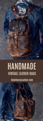 The Olaf Rucksack Vintage Leather Travel Backpack