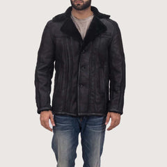 Furcliff Double Face Shearling Leather Coat