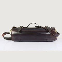 Leather Knife Roll Dark Brown