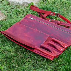 Kitchen Accessories Leather Chef Knife Roll