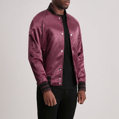 Xander Maroon Varsity Jacket