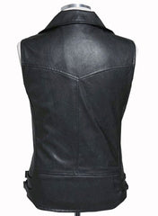 Mens Sleeveless Genuine Leather Vest