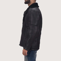 Furcliff Double Face Shearling Leather Coat