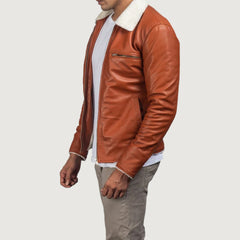 Dan Frost Tan Shearling Jacket