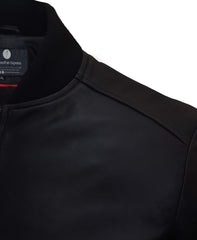 Timeless Midnight Leather Blazer