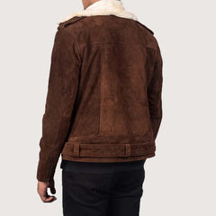 Furton Mocha Suede Biker Jacket
