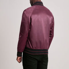 Xander Maroon Varsity Jacket