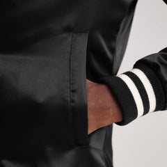 Xander Black Varsity Jacket