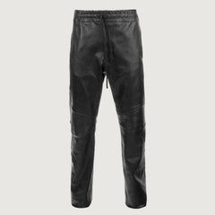 Drawstring Designer Leather Pants