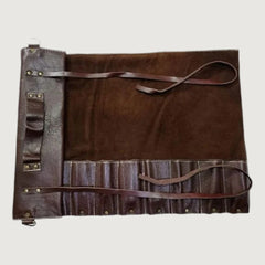 Burgundy Coloured Knife Roll