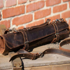 Custom Knife Leather Roll