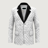 Bocelli Tuxedo Quilted Leather Blazer