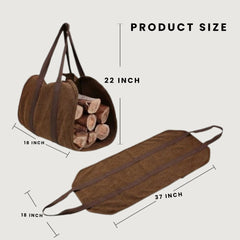 Large Waterproof Canvas Firewood Carrier