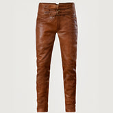 Cognac Jim Morrison Leather Pant
