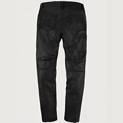 Leather Biker Jeans