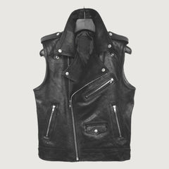 Rocker Vest Leather Biker Vest