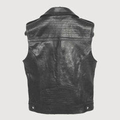 Rocker Vest Leather Biker Vest