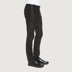 Classic Men's Real Lambskin Leather Pant