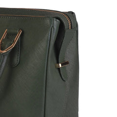 Sienna Luxe Green Leather Handbag