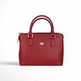 Sienna Luxe Maroon Leather Handbag