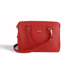 Sienna Luxe Red Leather Handbag