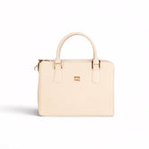 Sienna Luxe White Leather Handbag
