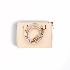 Sienna Luxe White Leather Handbag