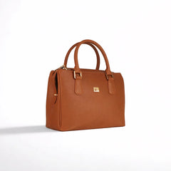 Sienna Luxe Brown Leather Handbag
