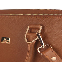 Sienna Luxe Brown Leather Handbag
