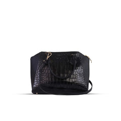 Mystique Black Leather Handbag