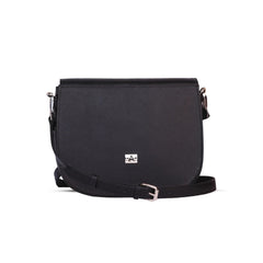 Black Ember Leather Handbag