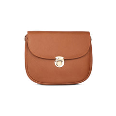 Tan Brown Ember Leather Handbag