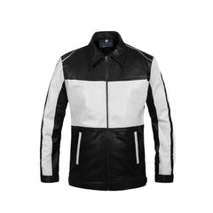 Nova Rev’it Vintage Black-white Leather Jacket