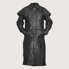 Leather Duster With Cape