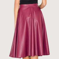 Urban Grace Knee-Length Leather Skirt