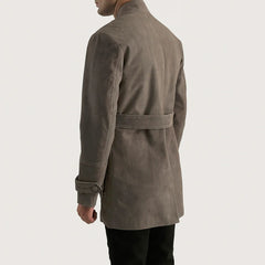 Dolf Grey Suede Coat