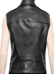 Faux Leather Biker Vest