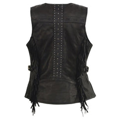 Women’s Black Snap Front Vest