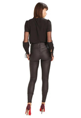 LAMB LEATHER SKINNY LEG PANTS