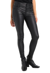 DOUBLE ZIPPER LEATHER PANTS