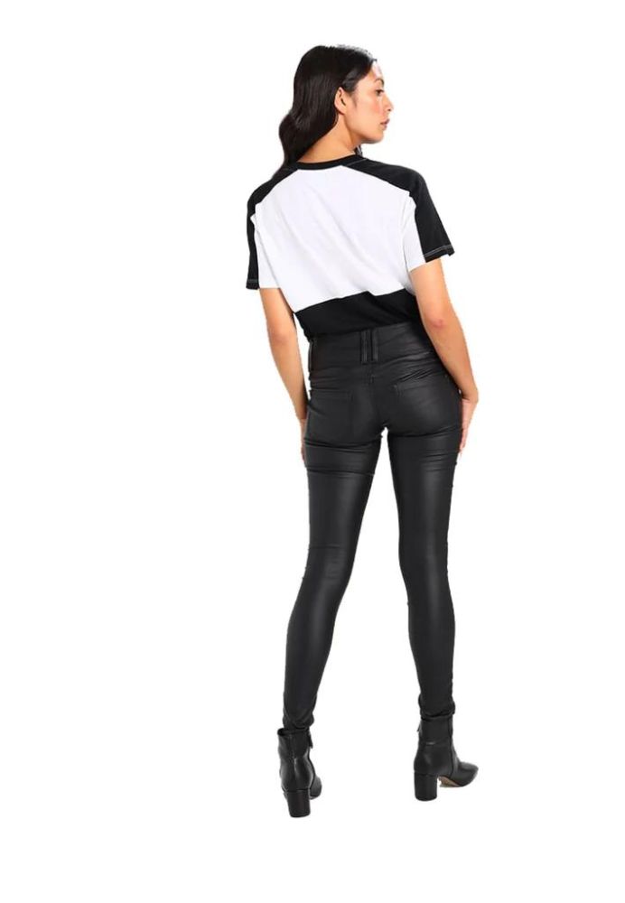 DOUBLE ZIPPER LEATHER PANTS