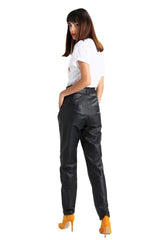 VEGAN LEATHER PAPER BAG PANT