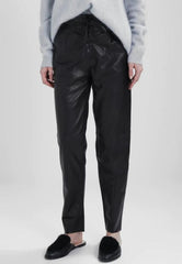 LEATHER TRACK WOMENS PANTS