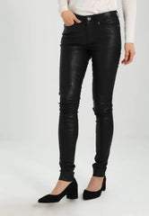 WOMEN'S BLACK VERDUGO LEATHER PANTS