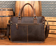 THE VIGGO BRIEFCASE GENUINE LEATHER MESSENGER BAG