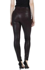 GLOSSY LEATHER PANTS