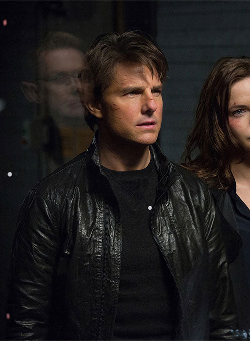 Tom Cruise Mission Impossible Rogue Nation Leather Jacket