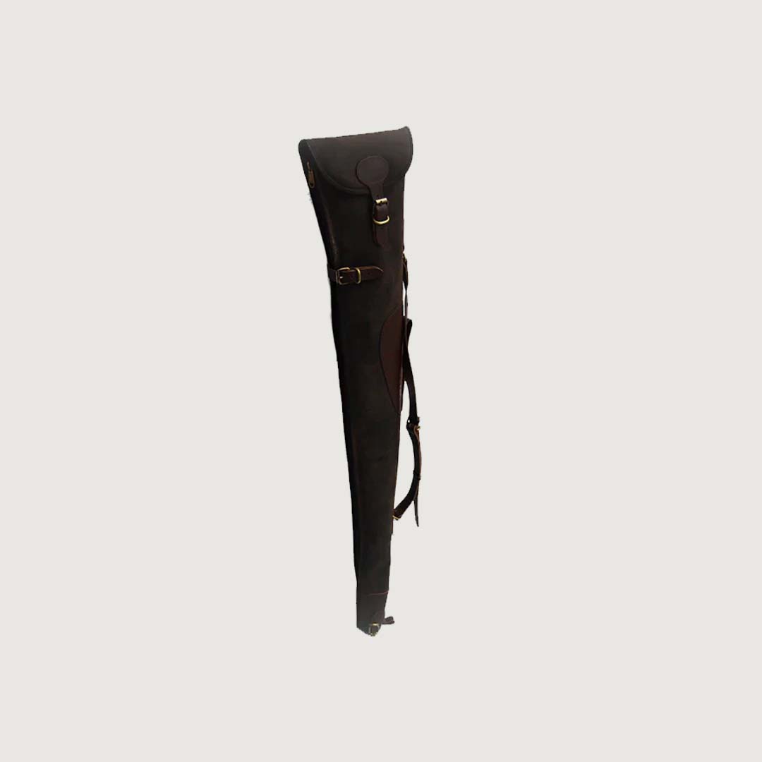 Leather Shotgun Slip Case Waxed Brown