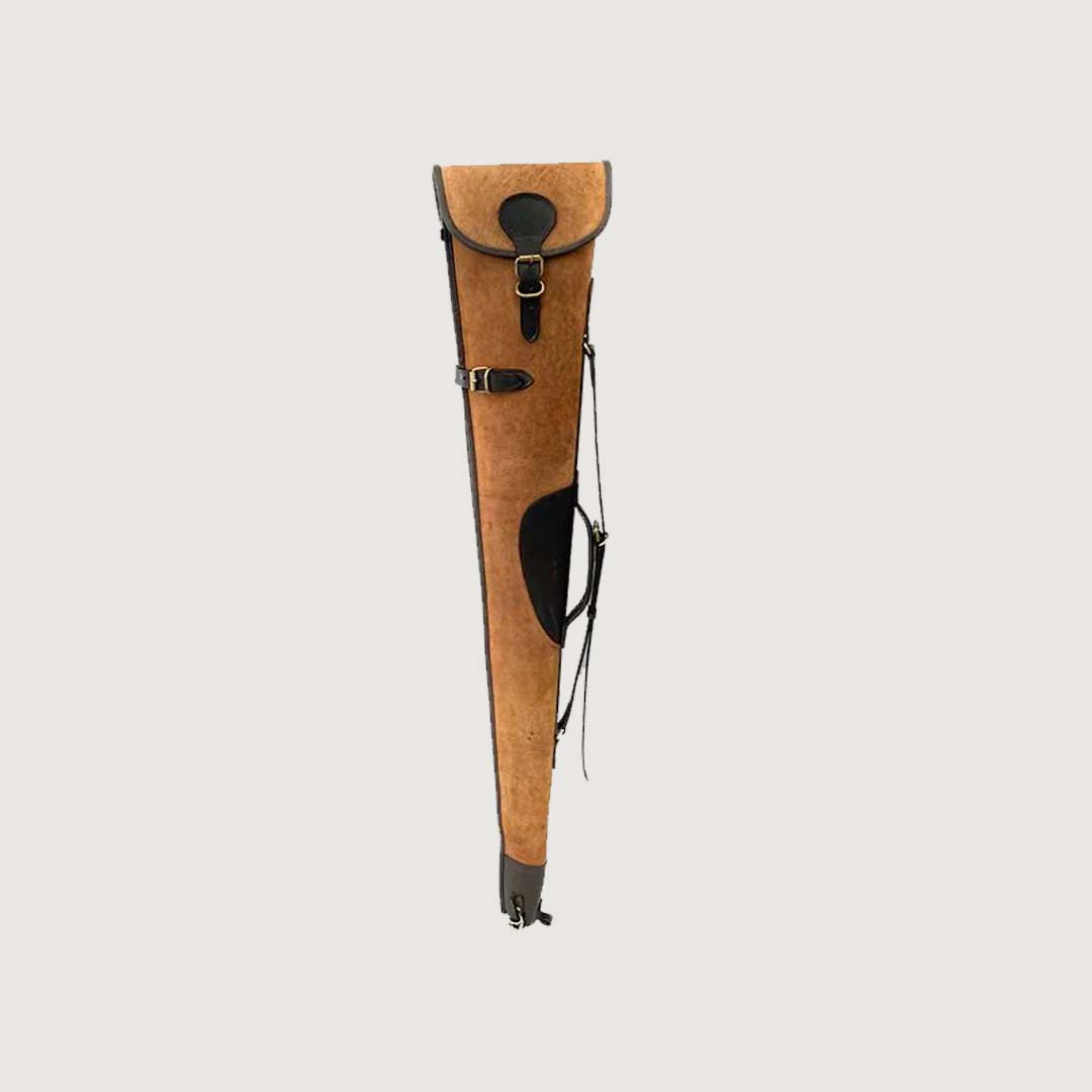 Leather Shotgun Slip Case Distressed Brown
