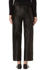 GANNI WOMEN LEATHER PANTS